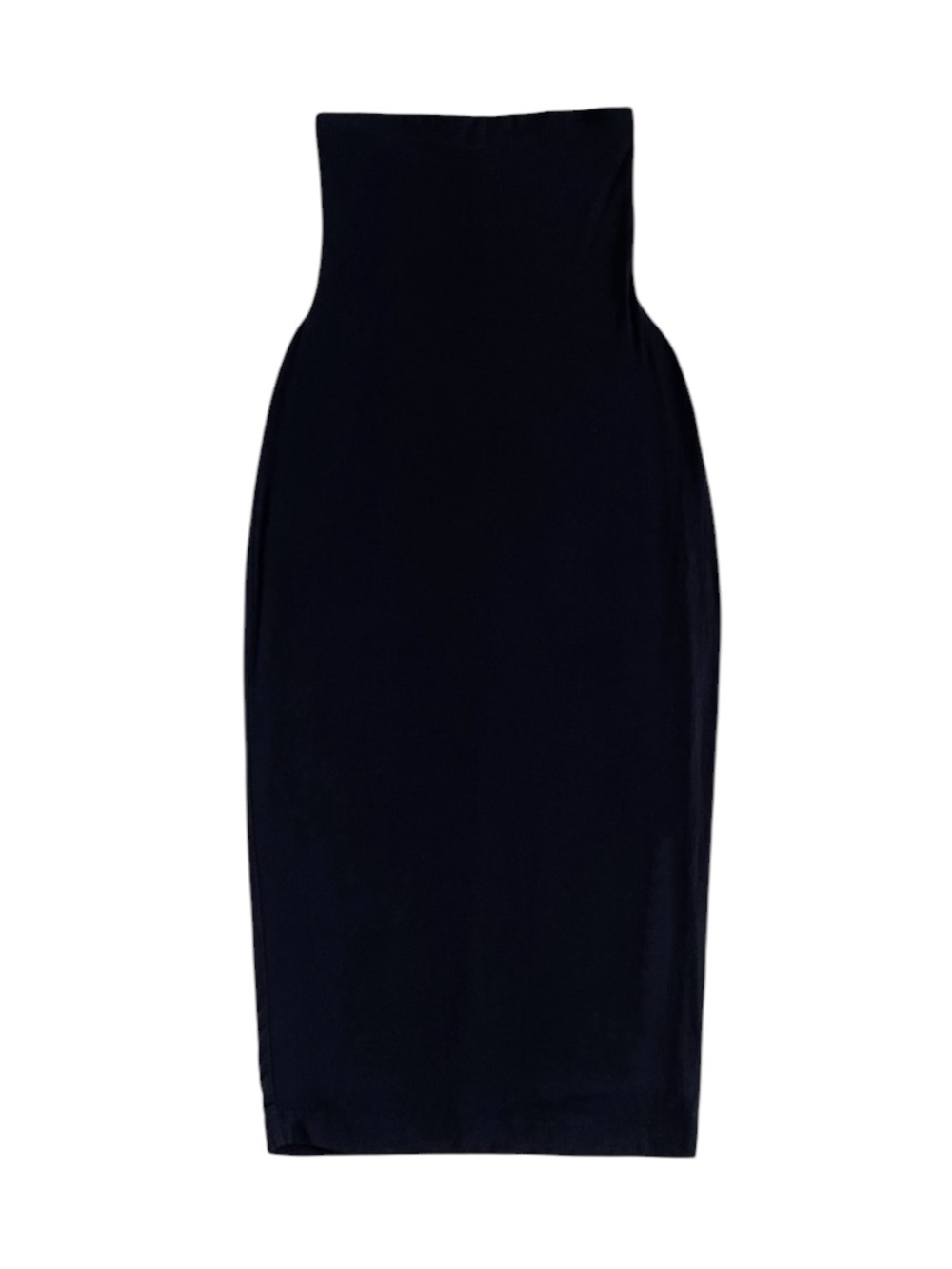 Socialite Strapless Bodycon Midi Dress | Black | Size S | GUC